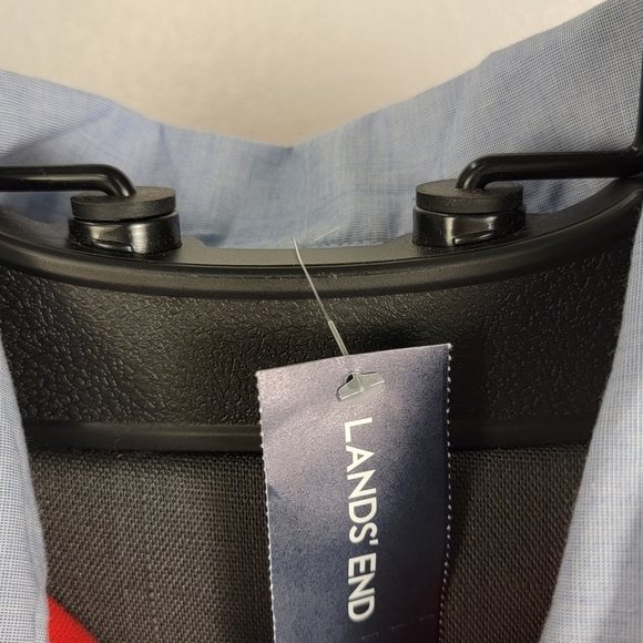 Lands' End Red and Blue Polo Shirt - Picture 4 of 6